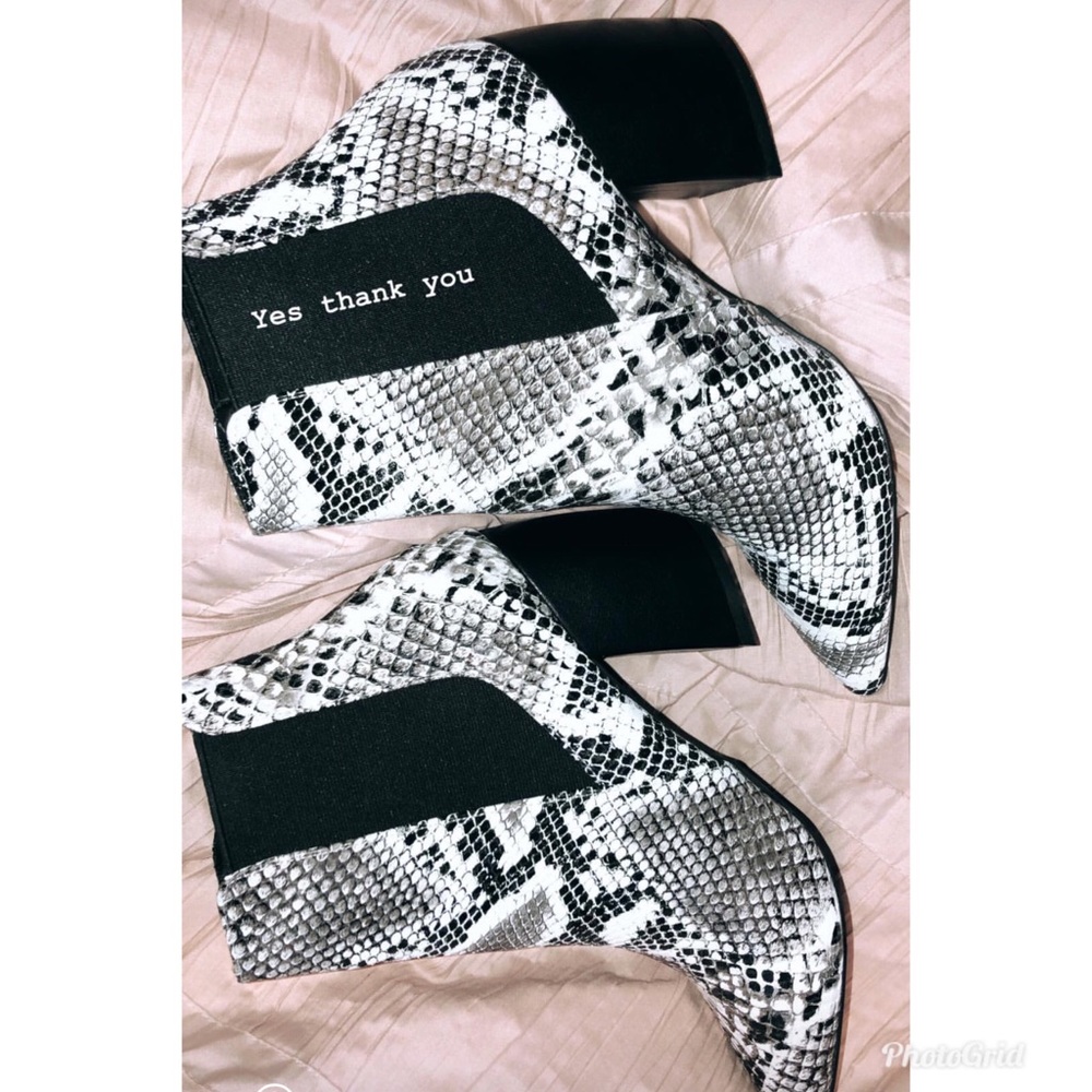 Snake Skin Booties